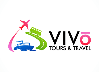 bus, road, plane and boat tour logo