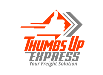 fast thumbs up trucking logo design contest