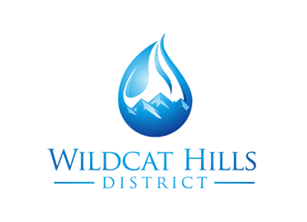 mountains inside droplet utility company logo design