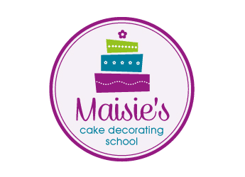 toppling cake decoration vector school logo